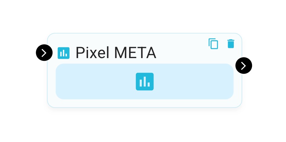 Bloco Pixel META no construtor de fluxos