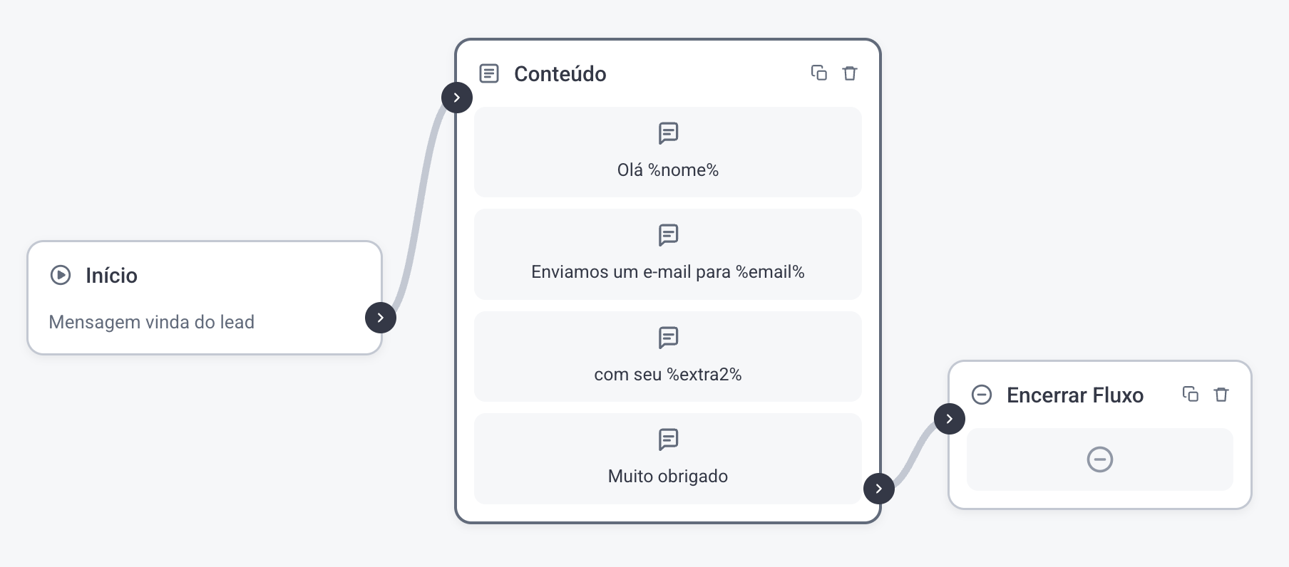 Uso das variáveis do Webhook Trigger dentro de um fluxo do Flowbuilder